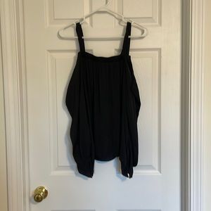 Cold shoulder long sleeve top